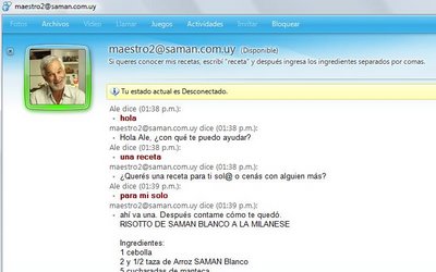 Charlando con el Bot de SAMAN Bot saman