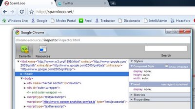 El Firebug de Google Chrome Chrome