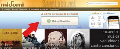 Midomi busca canciones