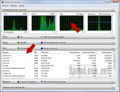 Monitor de recursos Vista