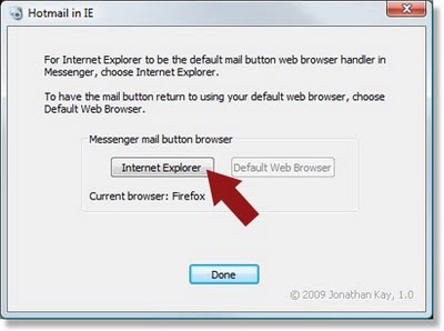 Hotmail in IE para abrir Hotmail en IE desde el MSN abrir hotmail