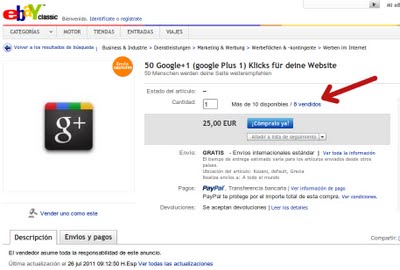 Venta de clics para Google +1 venta-google-plus