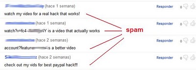 spam youtube