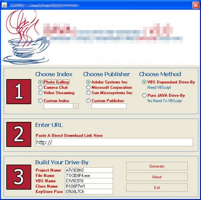 Programa para crear páginas falsas con aplicación Java constructor-java
