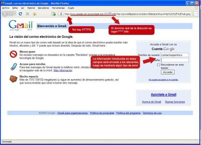 gmail tarjeta phishing