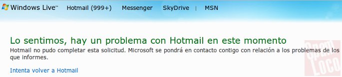Mensaje al acceder a Hotmail problema-hotmail