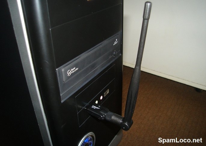 Adaptador WiFi USB con antena extraíble - SpamLoco